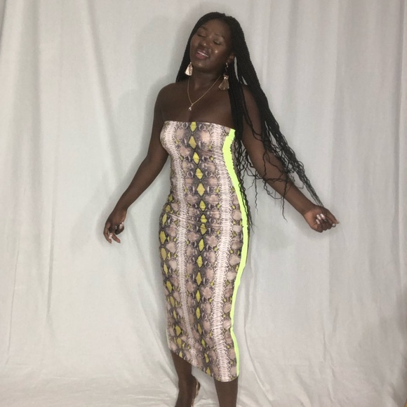 Snake and Slime Midi Dress - Picture 2 of 4